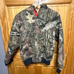 Mossy Oak Kids Camo Jacket with Red Lining